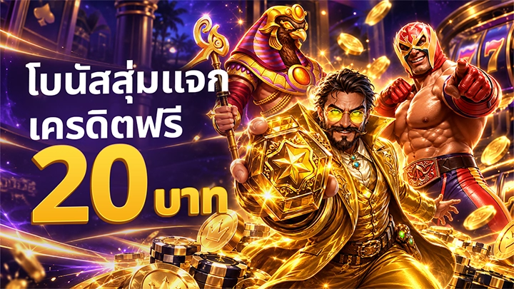 โบนัสสุ่มแจกเครดิตฟรี 20 บาท